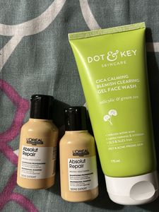 Dot & Key Face Wash + L'Oreal Shampoo