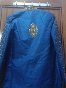 Designer Kurta With Golden Pajami