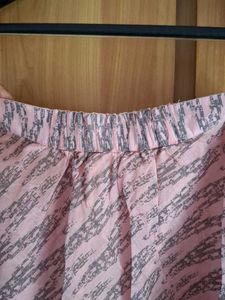 Pink Patterned Skirt
