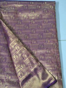 Purple Banarasi Saree