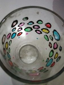 homemade glass painting sample