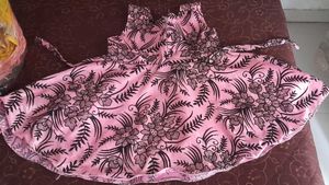 Pink Frock With Removable Jacket
