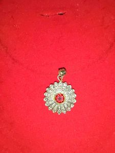 Red Stone Pendant with FREE earings