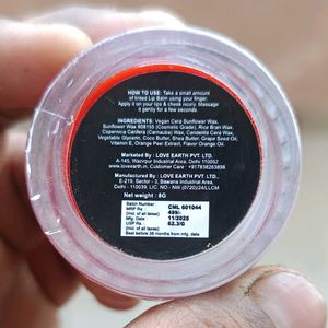 Love Earth Tangerine Lip Balm