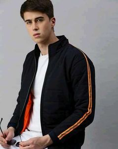 Voxati Men's Black Jacket, Cap/Hood not available