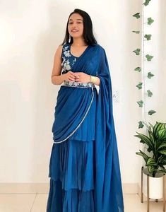 beautiful lehenga saree😍💗