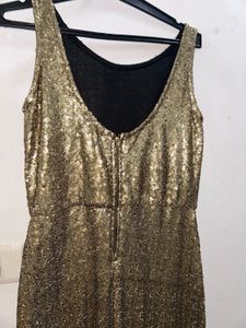 Sequins Work Party Gown