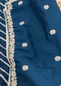 blue kurti set