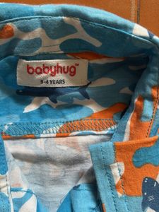 Boys Blue Shirt (front Button)