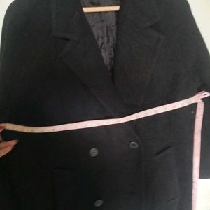 Classic Black Overcoat With Free Delivery