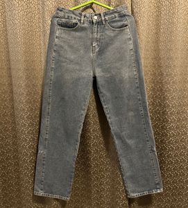 Blue Straight Leg Jeans