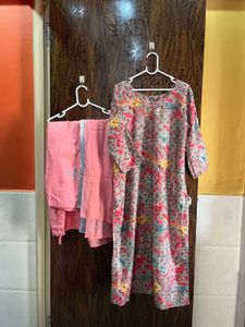 42 bust cotton kurta set for women