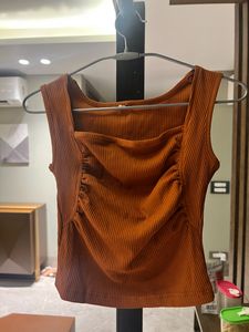 Rust Colour Crop Top