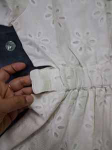 Cute White Dress 2 To 3 Years