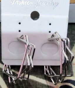 Geometric Silver Earrings