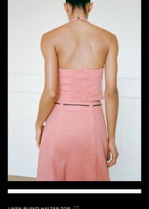 ZARA PINK HALTER TOP