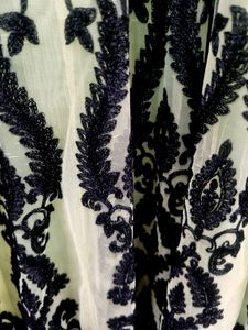 Green Fluorescent Festive Wear Gown