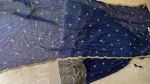 Navy Blue Lehenga Choli Set
