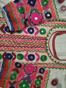 Thread work kurta suit set