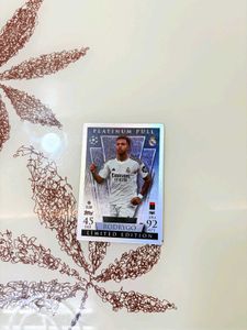 Rodrygo Platinum Pull Limited Edition Trading Card