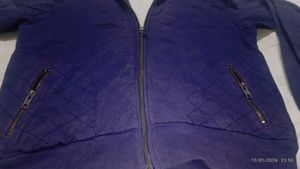 Cozy Blue Quilted Hoodie