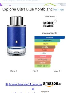 Mont Blanc Explorer Ultra Blue 100ml 🌊
