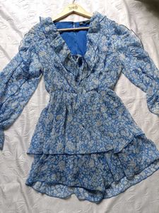 Zara Floral Ruffle Romper