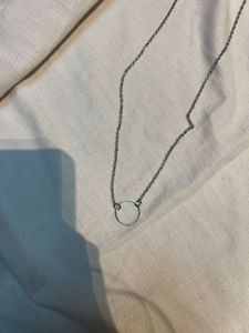 Silver Circle Pendant Necklace