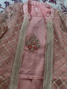 Ethnic Shrug Set For Girls