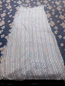 White And Sky Blue Kurti 💙