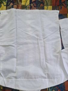 White Short Full Shirt 42 To 44 Size