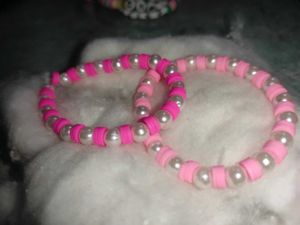 Pink Pearl Beaded Bracelets for friendship day