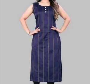 Elegant Blue Striped Kurta