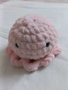 Pink Crochet Octopus Plushie