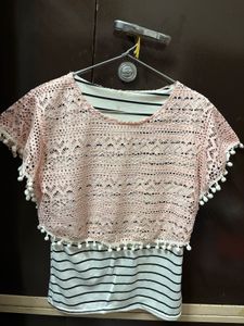 Pink Lace Top