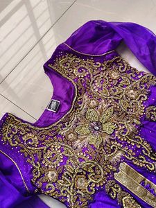 Purple Anarkali Dress