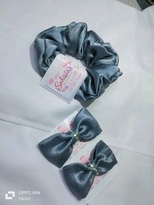 Stylish Blue Scrunchie