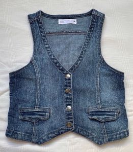 Zara Vintage Denim Vest