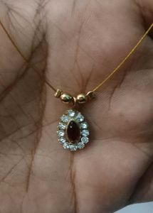 Red Elegant Gold-tone Necklace