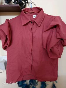 New Shirt Cum Top With Puffy Sleeves ( New Unused)
