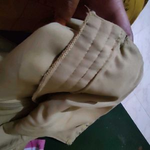 Elegant Gold Silk Blend Readymade Blouse