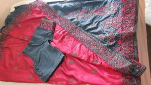 Last Price ✨New Pink Asthetic Saree With Blouse