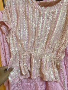 Peplum Dhoti Set