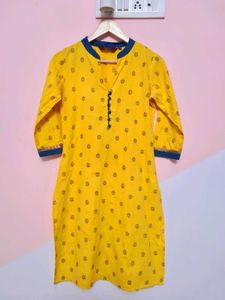 Sangria Yellow Kurta For Women