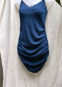 20296. Blue Bodycon Mini Dress