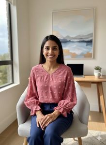 🌸Dusty Rose Cloud ☁️✨ Textured Pom-Pom Blouse