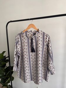 Printed Chiffon Top