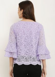 Lavender Lace Top