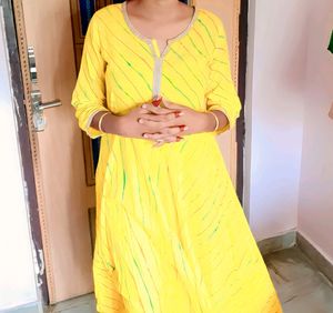 🔥Price Drop✅Leheriya Print Kurta Pant Set