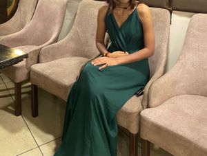 Branded Elegant Green Maxi Dress